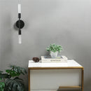 Modern minimalist glass wall light 2 heads