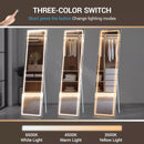 full-length tilting LED mirror with stand and adjustable light