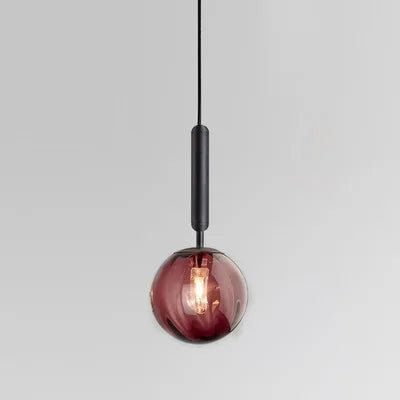 Modern glass pendant light for elegant interior decor - vue 10 sur 24