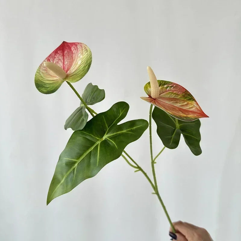 Artificial anthurium flowers for party and holiday decoration