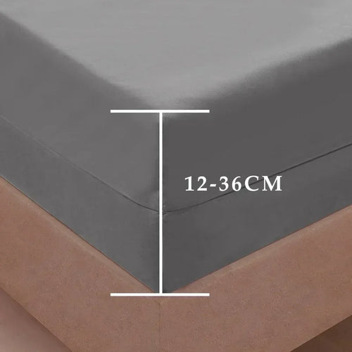 100% Waterproof Mattress Cover with Zipper 6-Sides All-inclusive Mattress Protector Fitted Sheet Bed Cover, Customizable - vue 4 sur 9
