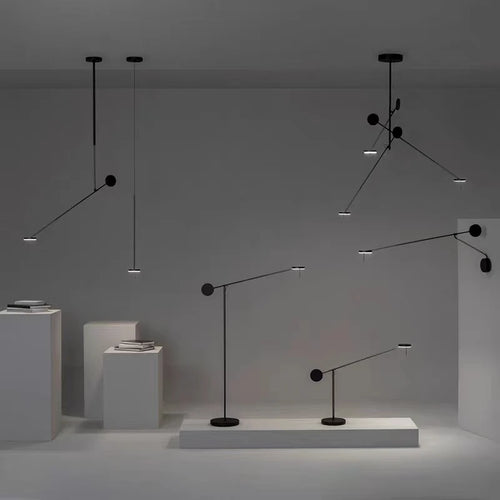 Minimalist rotatable LED floor lamp 3000/4000K - vue 3 sur 14