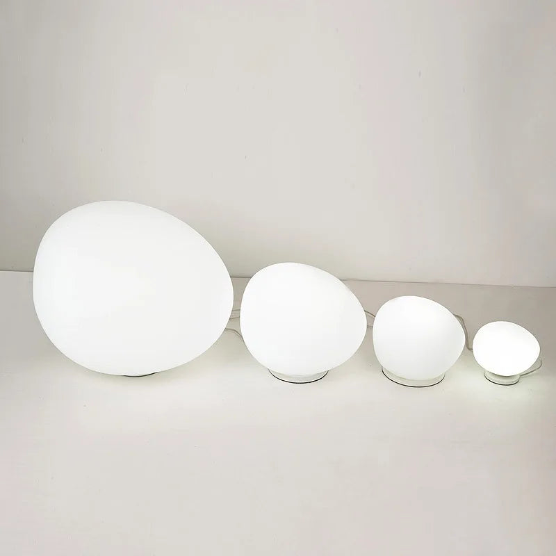 Modern glass desk lamp with creative Nordic decorative design - vue 6 sur 6