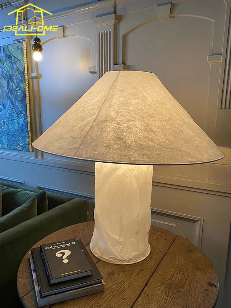 Japanese wabi-sabi paper floor lamp minimalist modern elegant design