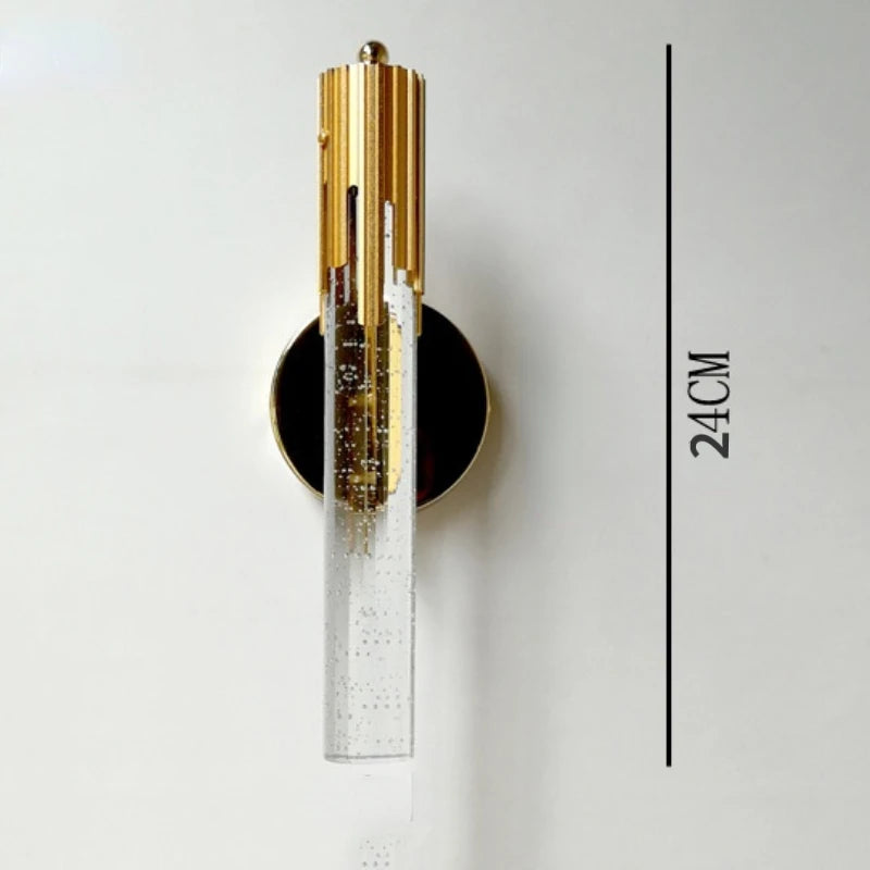 Decorative crystal LED wall light for modern interiors - vue 5 sur 8