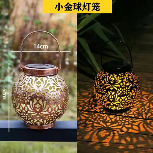 Retro hanging solar lights for garden and outdoors - vue 9 sur 8