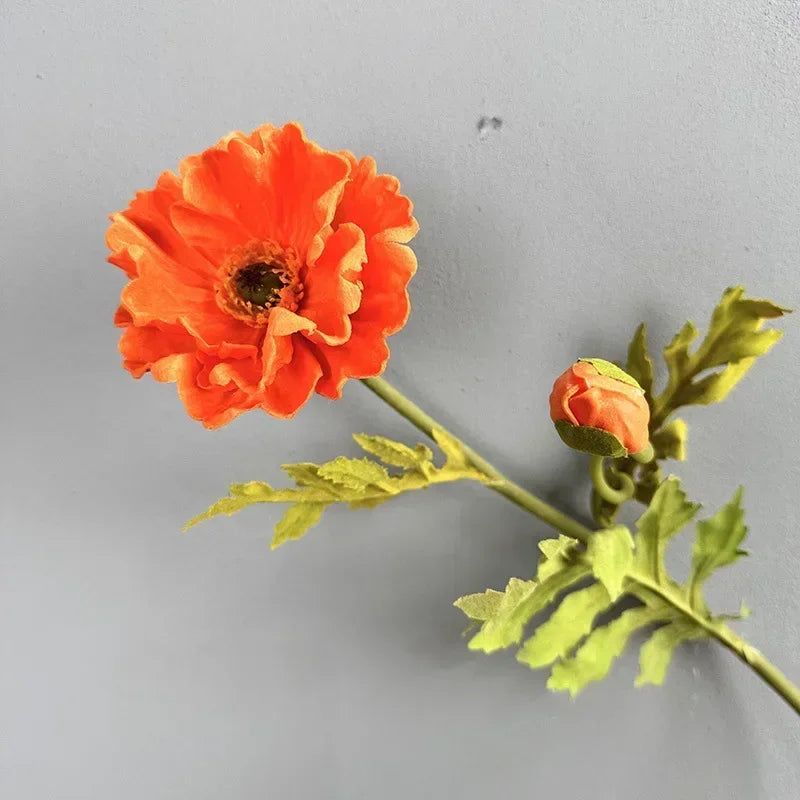 Set of 2 artificial poppies for party and festival decoration