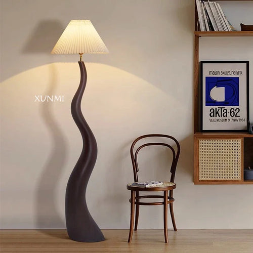 Nordic style curved mushroom floor lamp high-end decoration - vue 2 sur 9