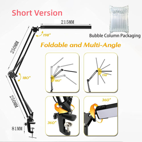 LED desk lamp with clamp 10W - vue 11 sur 18