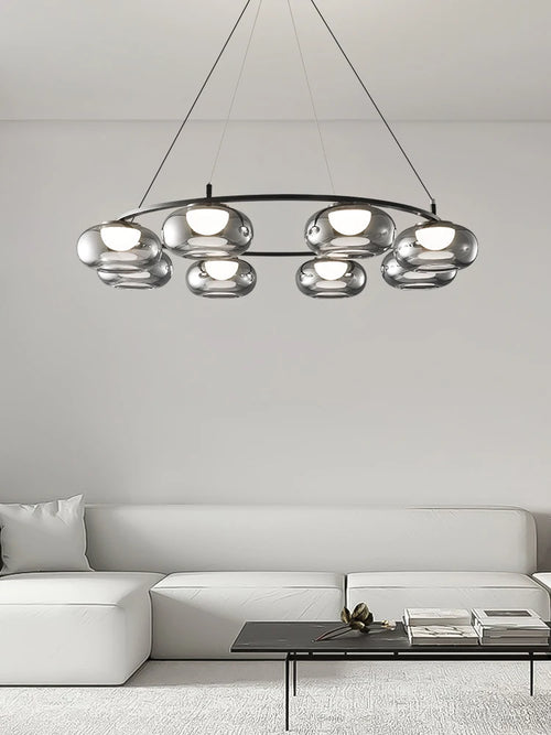 Luxury glass pendant light for modern decor - vue 2 sur 9