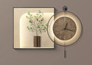large size wall clock classic design modern metal