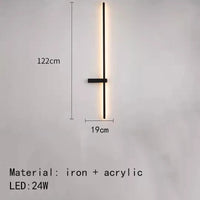Minimalist artistic design LED wall light