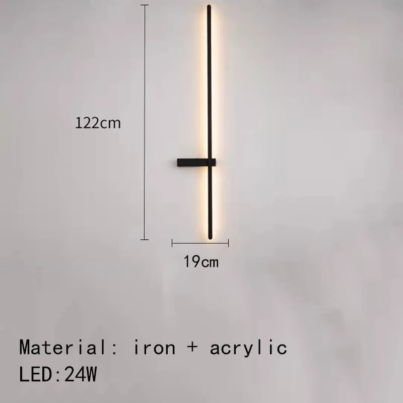 Minimalist artistic design LED wall light