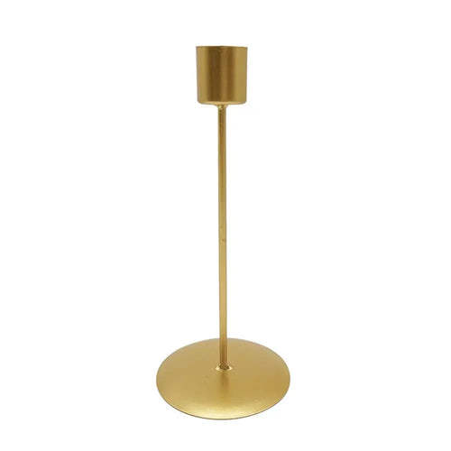 Gold metal candle holder for parties and weddings - vue 23 sur 24
