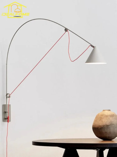 Minimalist vertical industrial stainless steel wall light - vue 5 sur 7