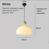 Medieval retro cream glass chandelier for elegant interiors