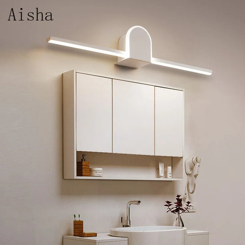 Modern wall light for minimalist bathroom mirror - vue 7 sur 10