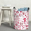 foldable love hearts laundry basket for storage
