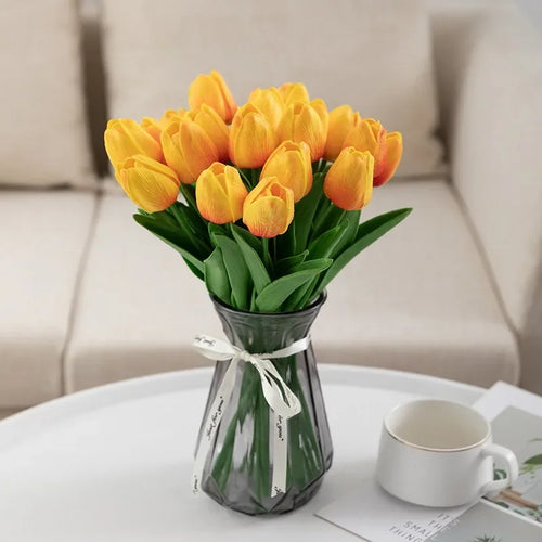 Luxury artificial tulip bouquet for interior decoration and weddings - vue 9 sur 17