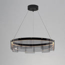 Modern Nordic smoked glass LED pendant chandelier