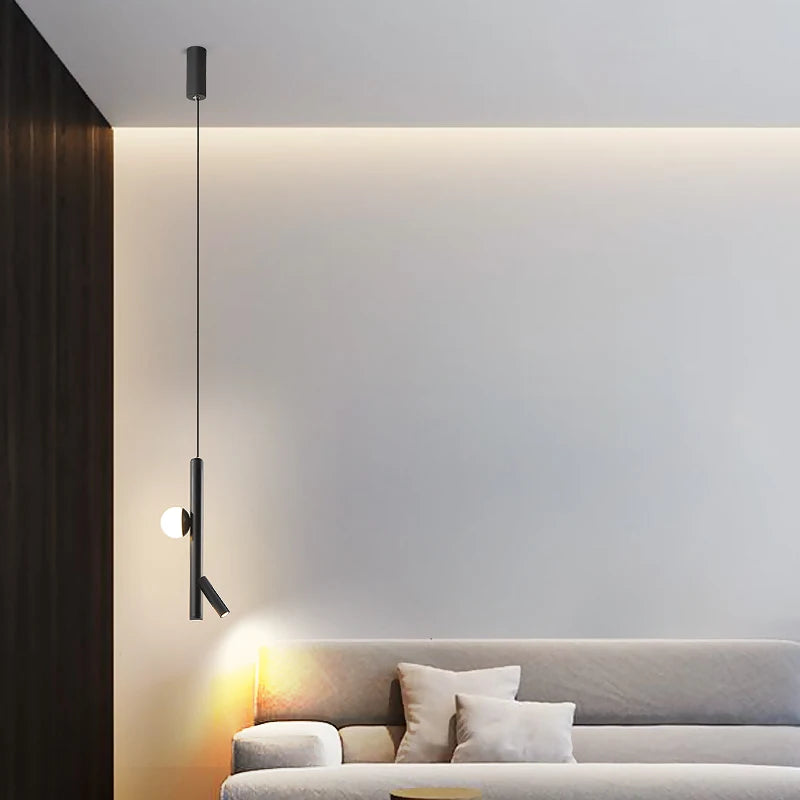 Modern Nordic pendant light for elegant indoor lighting - vue 3 sur 8