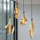 Retro glass pendant light in modern minimalist style