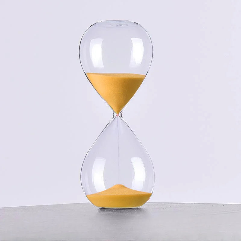 colored glass hourglass modern decoration for office and home