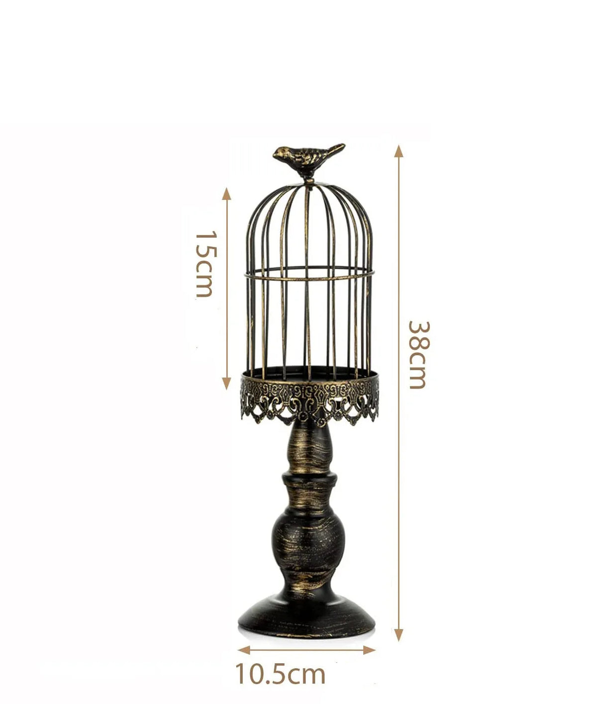 retro birdcage chandelier for romantic dinner and wedding - vue 12 sur 12