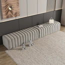modern design shoe bench with soft and comfortable footrest