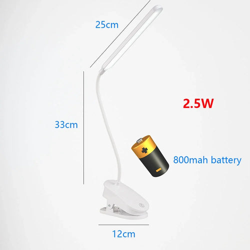 Foldable gooseneck touch LED desk lamp with eye protection - vue 10 sur 13