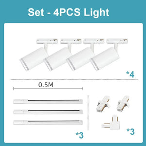 LED track spotlight for shop and kitchen lighting