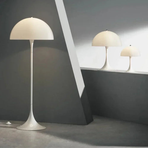Modern mushroom LED table lamp for bedroom, home, office, reading - vue 3 sur 9