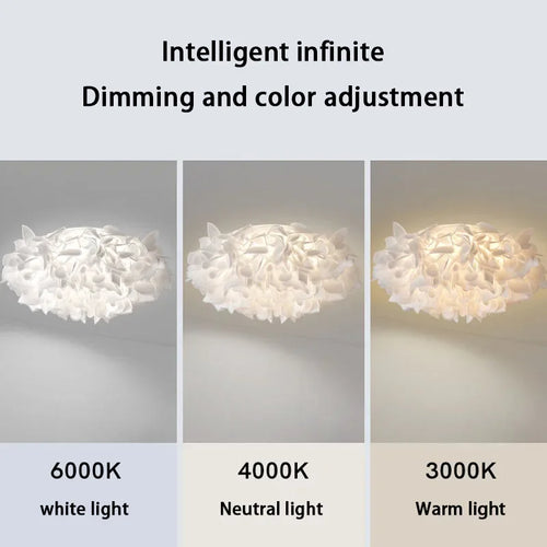 Modern LED ceiling light for interior decoration and refined ambience - vue 4 sur 10