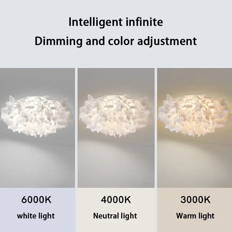 Modern LED ceiling light for interior decoration and refined ambience - vue 4 sur 10