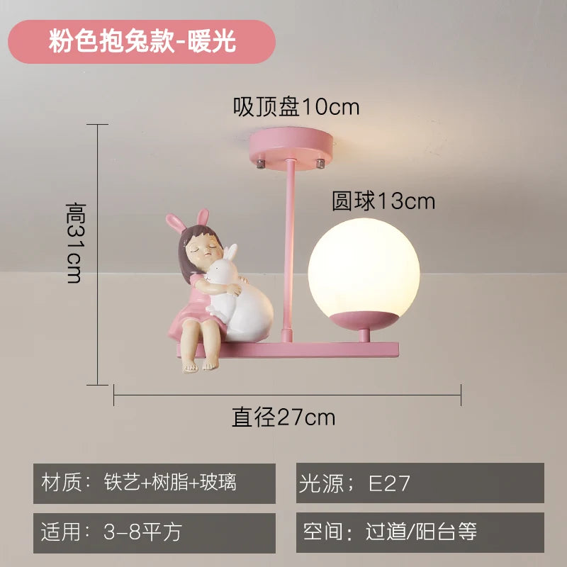 Children's bedside LED ceiling light