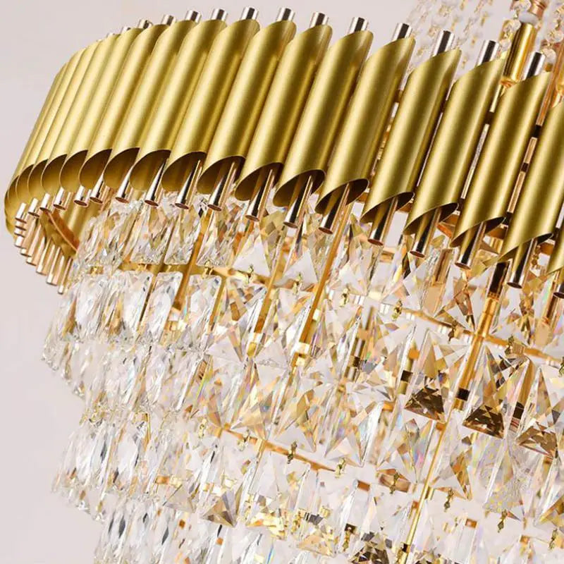 Luxury crystal chandelier for elegant and modern lighting