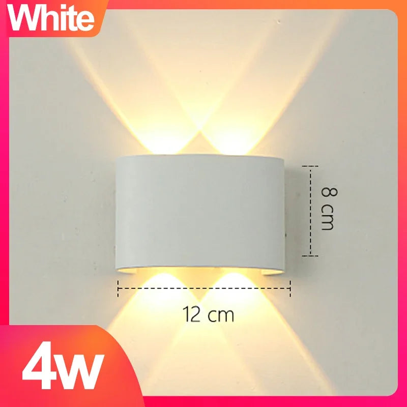 Waterproof outdoor LED wall light aluminium up and down zbw0010