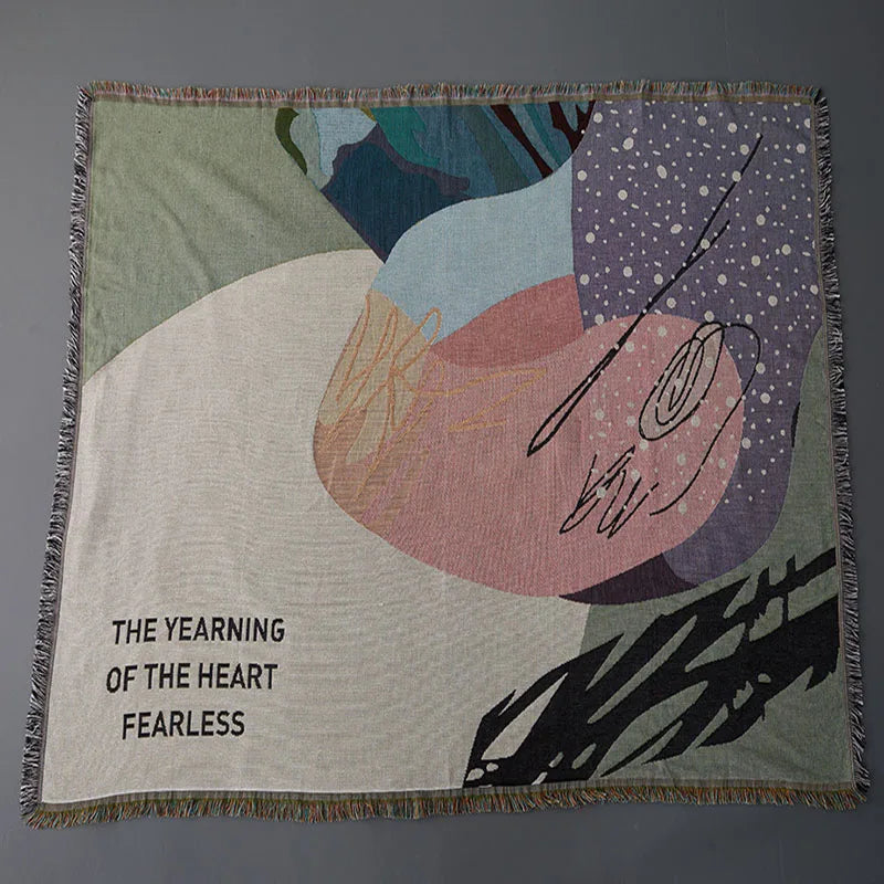 Nordic geometric throw blanket multifunctional sofa cover