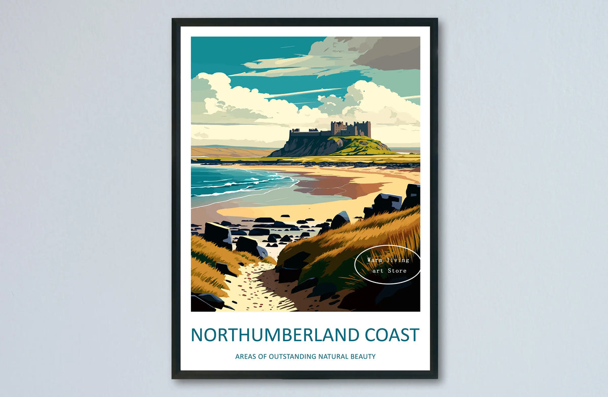 Famous cityscape travel poster canvas