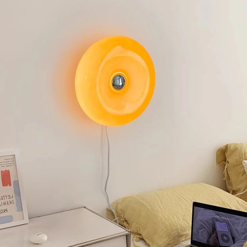 Romantic decorative touch glass wall light - vue 2 sur 8