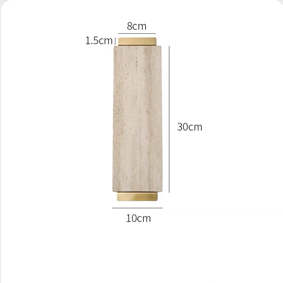 luxury travertine toothbrush holder for bathroom - vue 10 sur 15