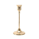 Brass gold candlestick set for festive decorations