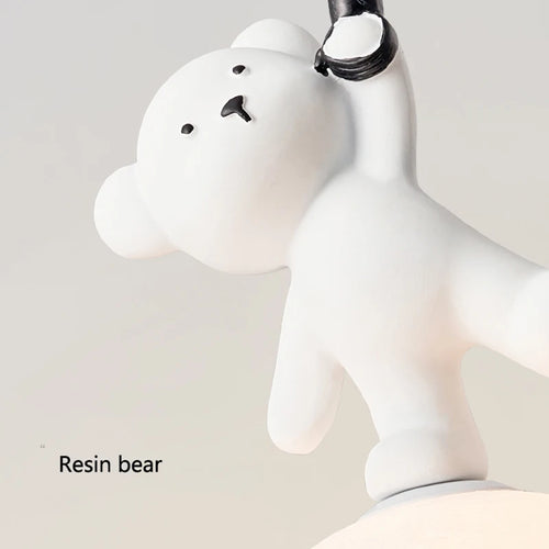 Decorative resin bear lamp for children's room - vue 6 sur 7