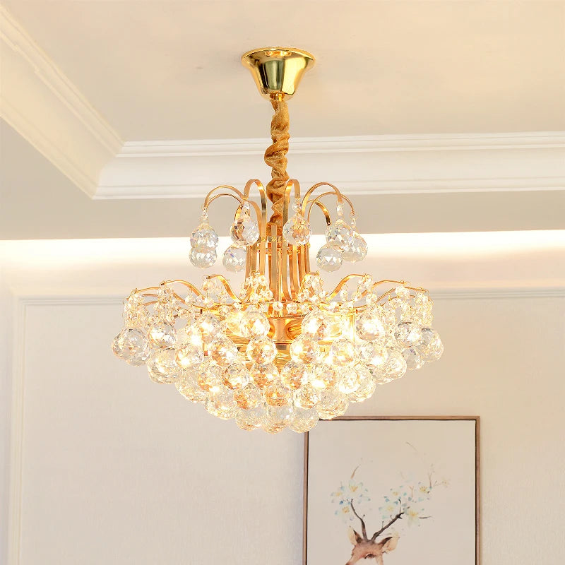 Modern crystal chandelier for elegant designer interiors