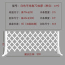 solid wood fence for garden and pets