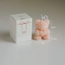 scented soy wax bear candle for relaxation