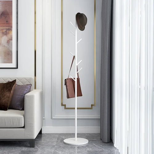 floor-standing coat rack for clothes and bags, versatile - vue 3 sur 17