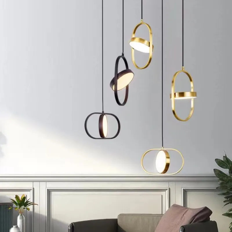 Modern rotating LED ceiling light