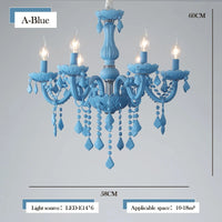 Crystal chandelier for a little girl's bedroom