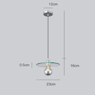 Modern glass pendant light for creative minimalist lighting